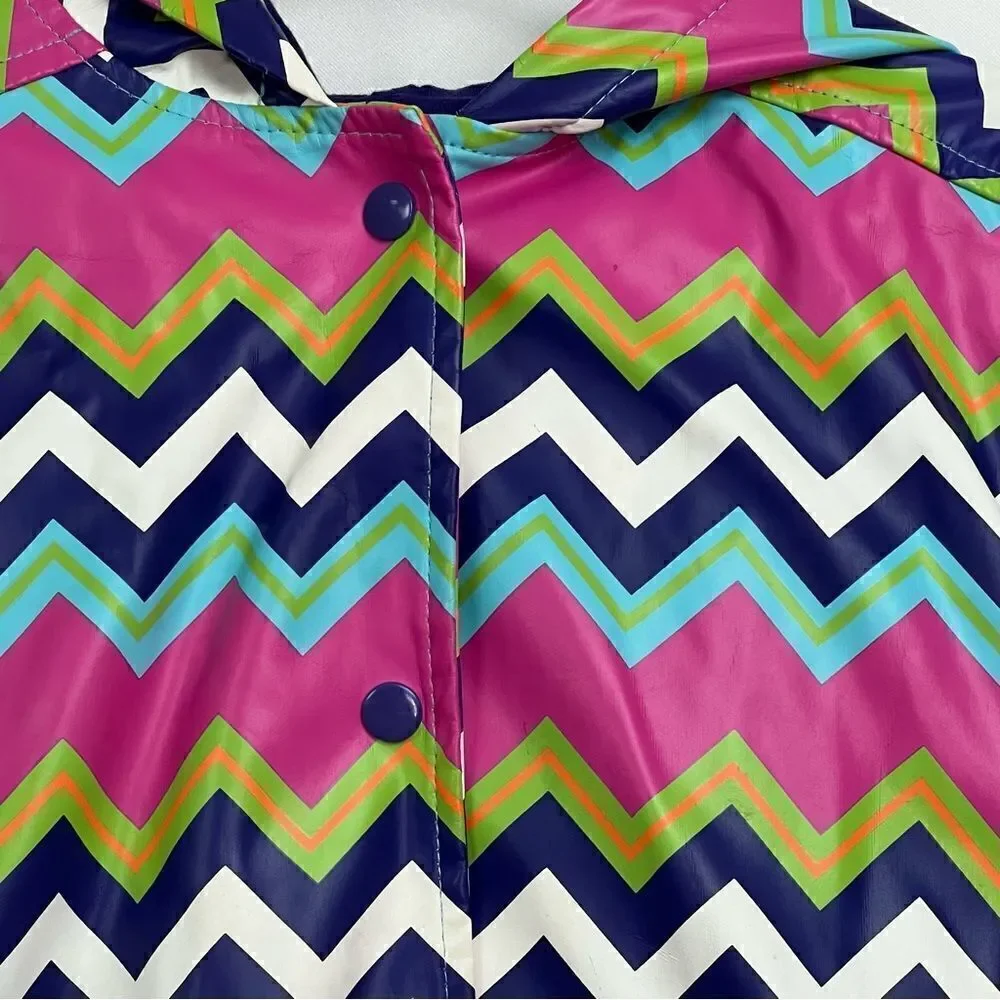 Hartstrings Purple and pink lined raincoat with hood